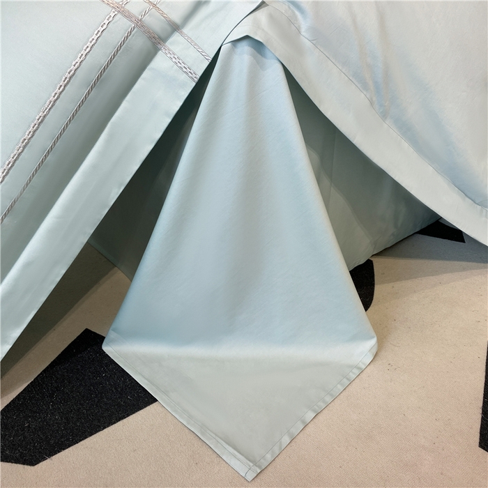 91家纺网 家纺一手货源 找家纺 家居1号家纺 2026新款50双股100支长绒棉四件套-巴黎 巴黎-马卡绿