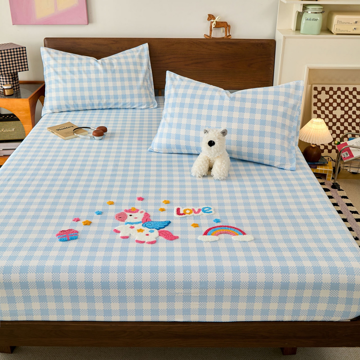 91家纺网 家纺一手货源 找家纺 （总）倾慕家纺 2026新款A类全棉毛巾绣系列单床笠