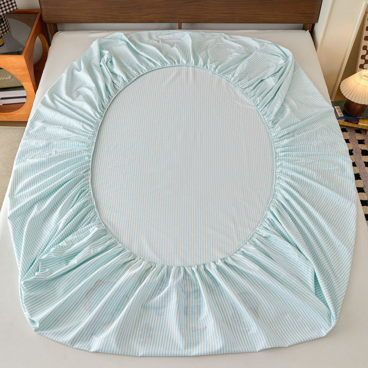 91家纺网 家纺一手货源 找家纺 倾慕家纺 2026新款A类全棉毛巾绣系列单床笠 床笠小树恐龙