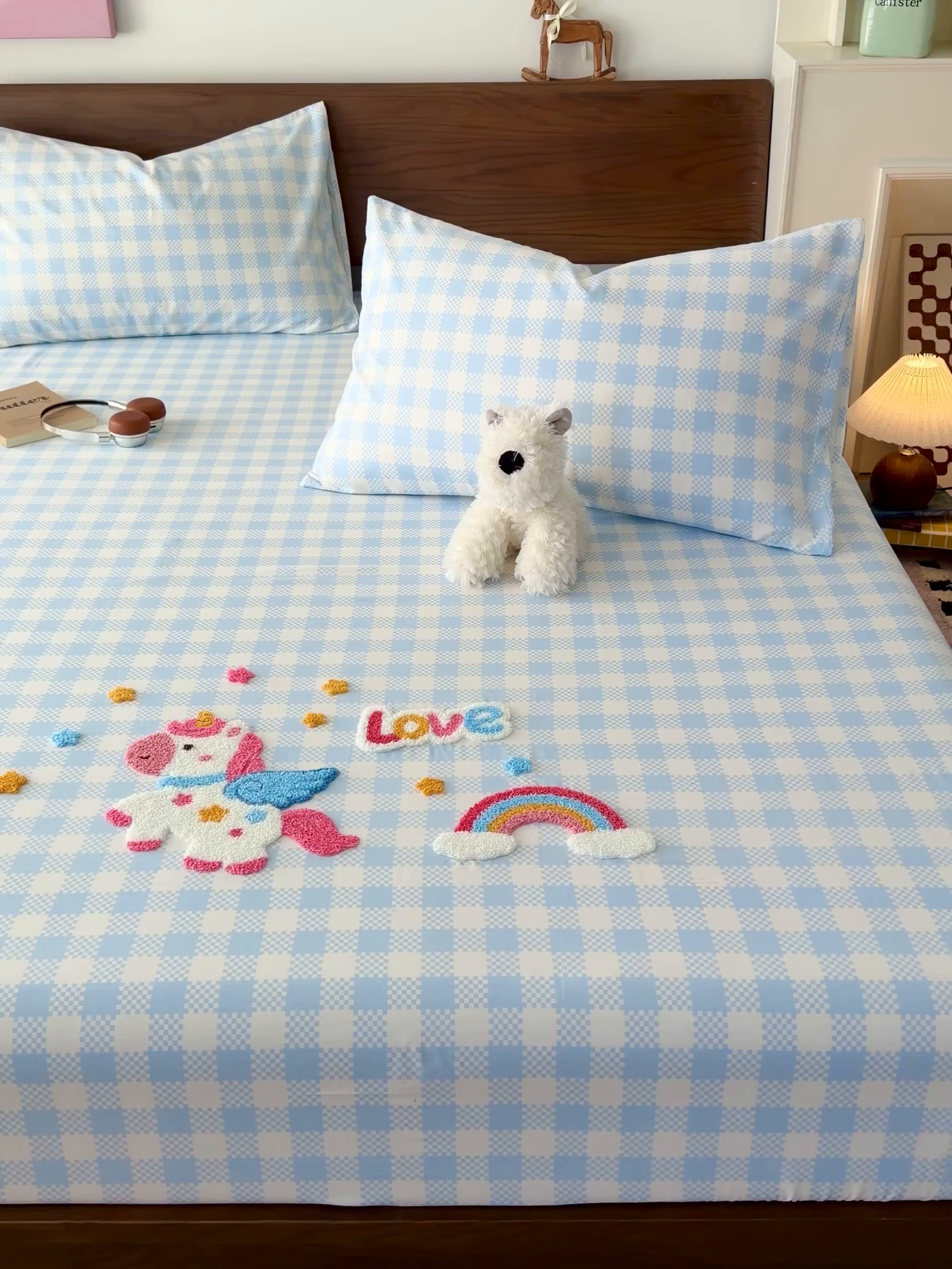 91家纺网 家纺一手货源 找家纺 （总）倾慕家纺 2026新款A类全棉毛巾绣系列单床笠