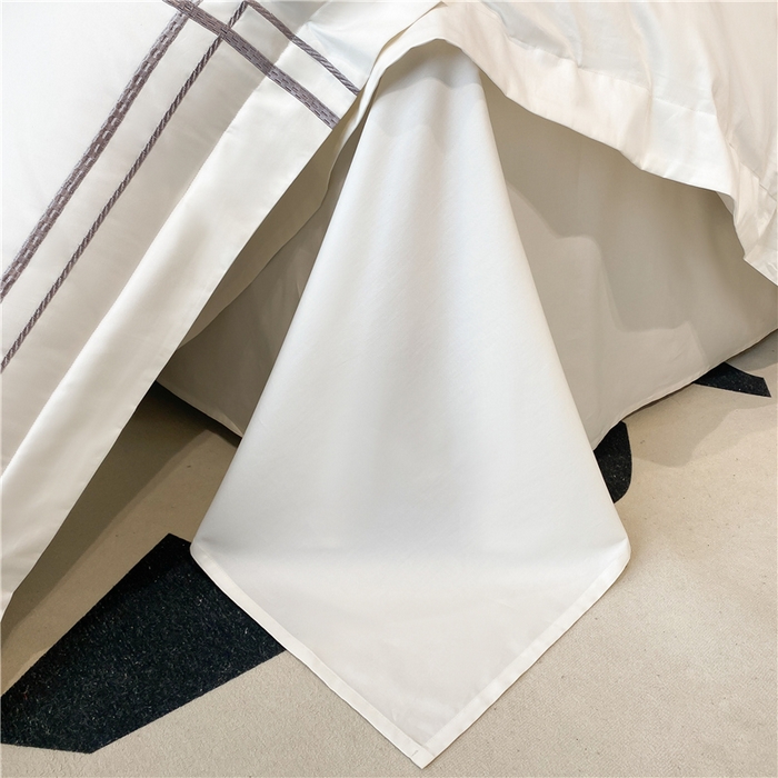 91家纺网 家纺一手货源 找家纺 家居1号家纺 2026新款50双股100支长绒棉四件套-巴黎 巴黎-象牙白