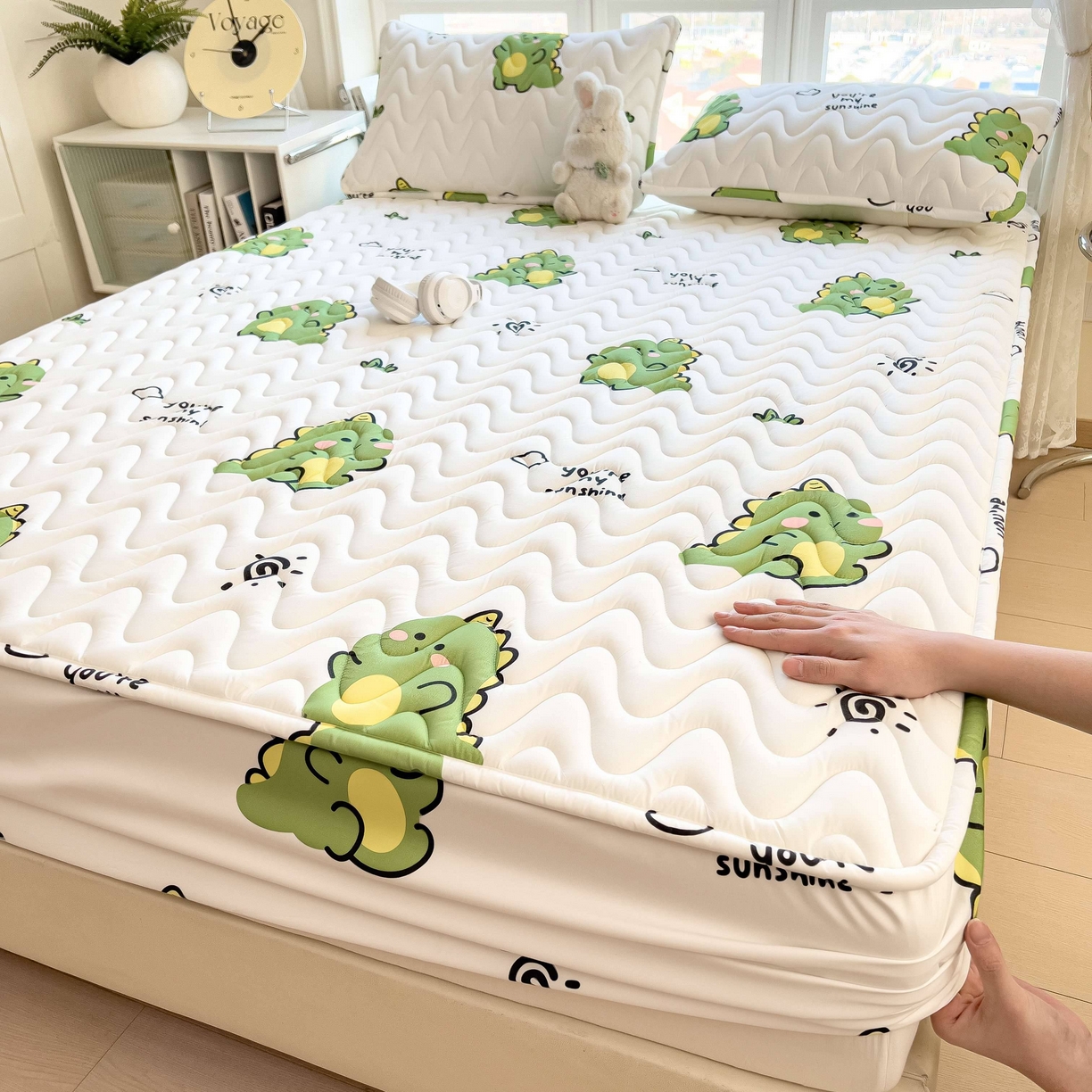 91家纺网 家纺一手货源 找家纺 （总）希廷顿 2026新款印花夹棉防水床笠单床笠床笠单件