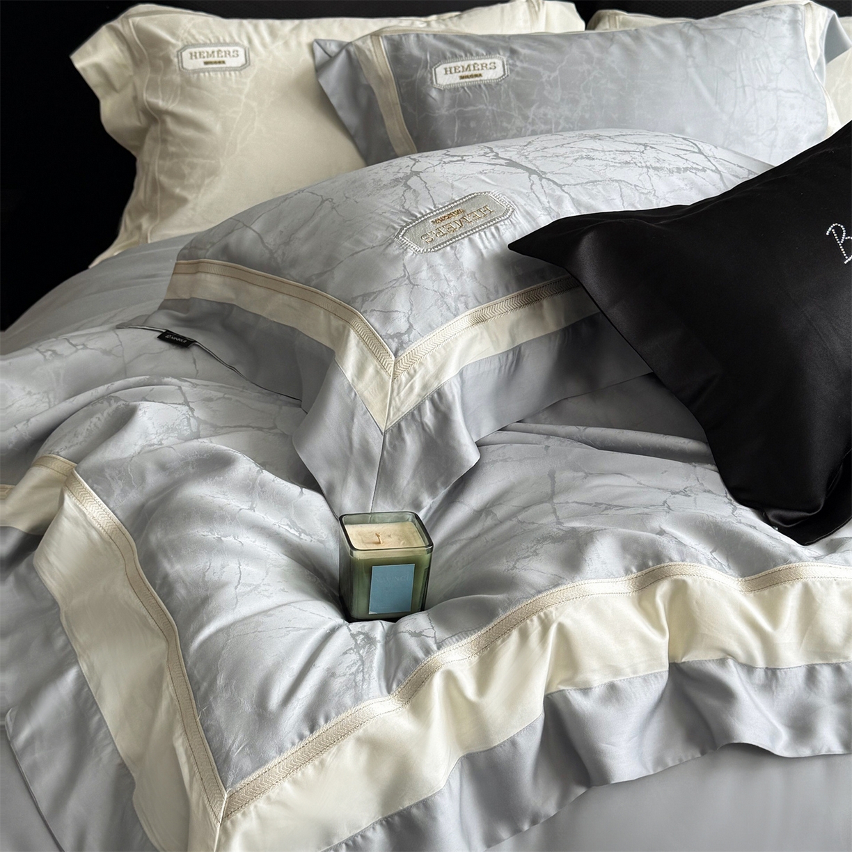 91家纺网 家纺一手货源 找家纺 （总）馨蕊家居 2026新款100s高定高精密刺绣全棉四件套-云瑾【淘宝 / 劵后控价：不低于 338/358】