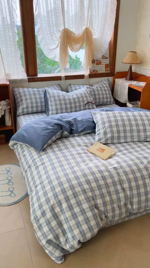 91家纺网 家纺一手货源 找家纺 简约家纺 2026新款全棉斜纹12868四件套系列 格雅