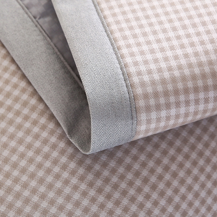 91家纺网 家纺一手货源 找家纺 小牛席业 2026新款腊肠狗格纹提花冰丝夏凉枕套单枕套枕套单件 香槟