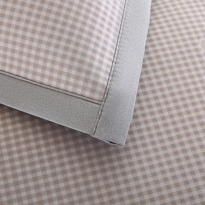 91家纺网 家纺一手货源 找家纺 小牛席业 2026新款腊肠狗格纹提花冰丝夏凉枕套单枕套枕套单件 香槟