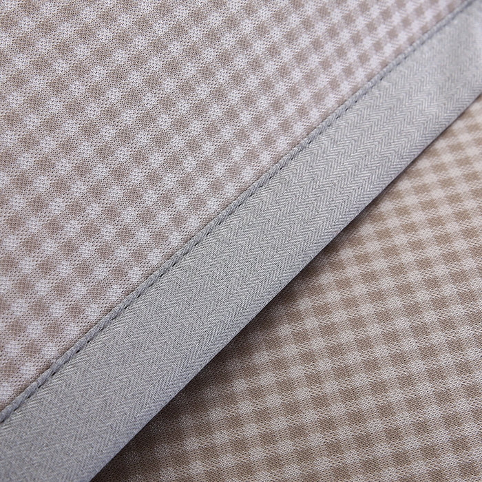 91家纺网 家纺一手货源 找家纺 小牛席业 2026新款腊肠狗格纹提花冰丝夏凉枕套单枕套枕套单件 香槟