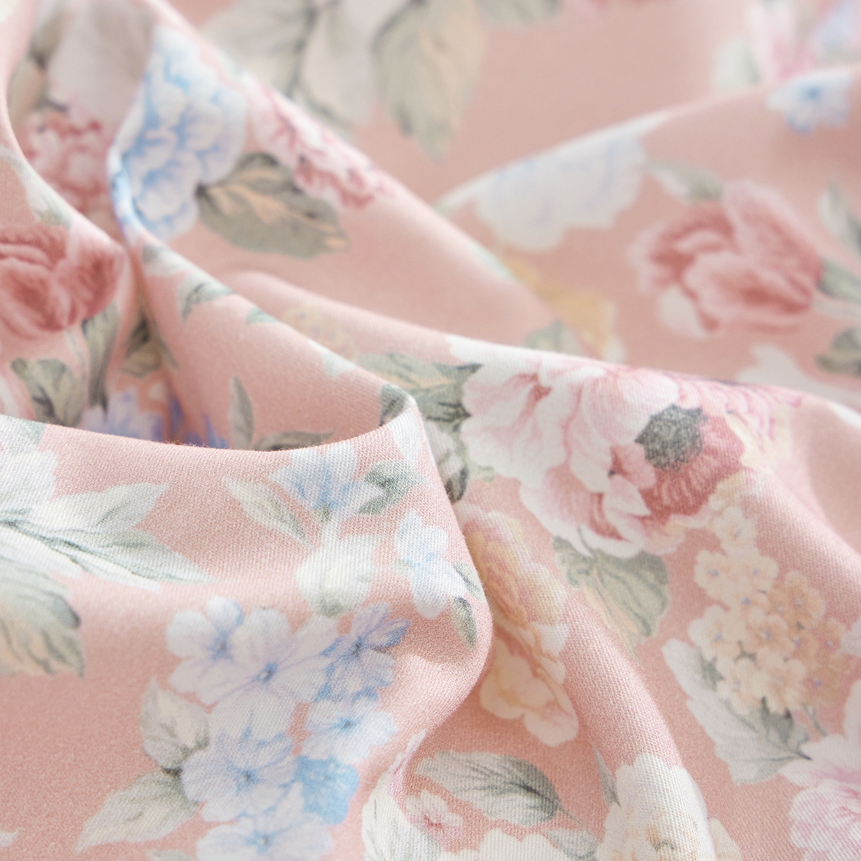 91家纺网 家纺一手货源 找家纺 元元家居（元元被业） 2026新款全棉纯棉13372床盖款四件套-印花款 朔奇