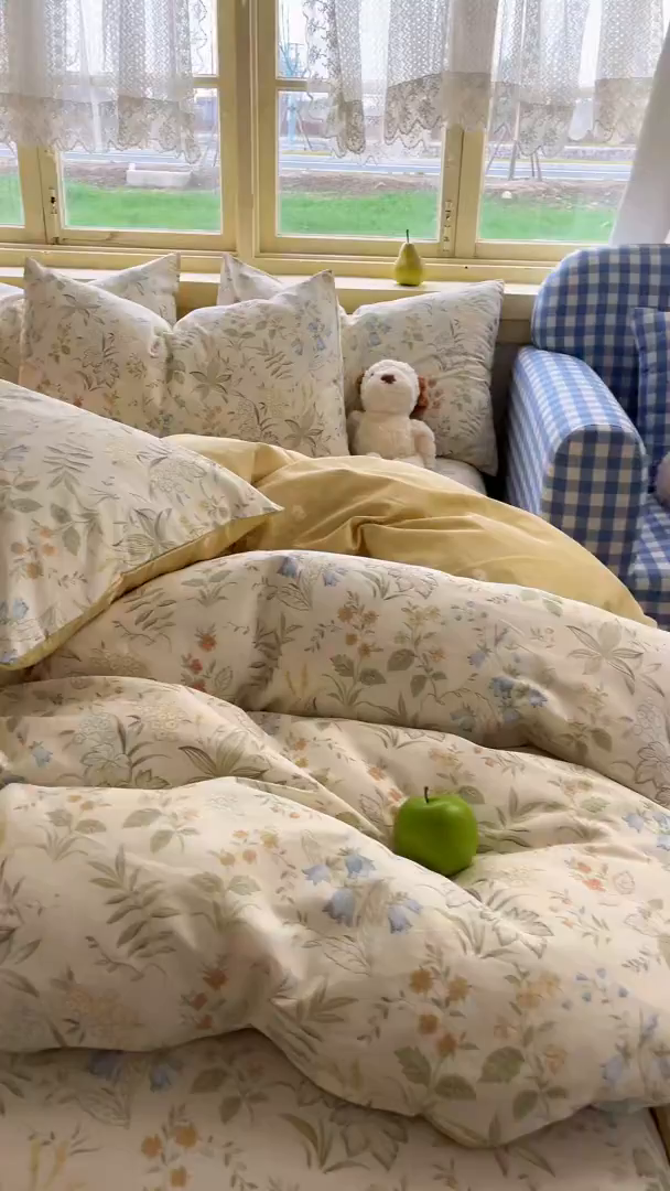 91家纺网 家纺一手货源 找家纺 简约家纺 2026新款全棉斜纹12868四件套系列 晚风私语