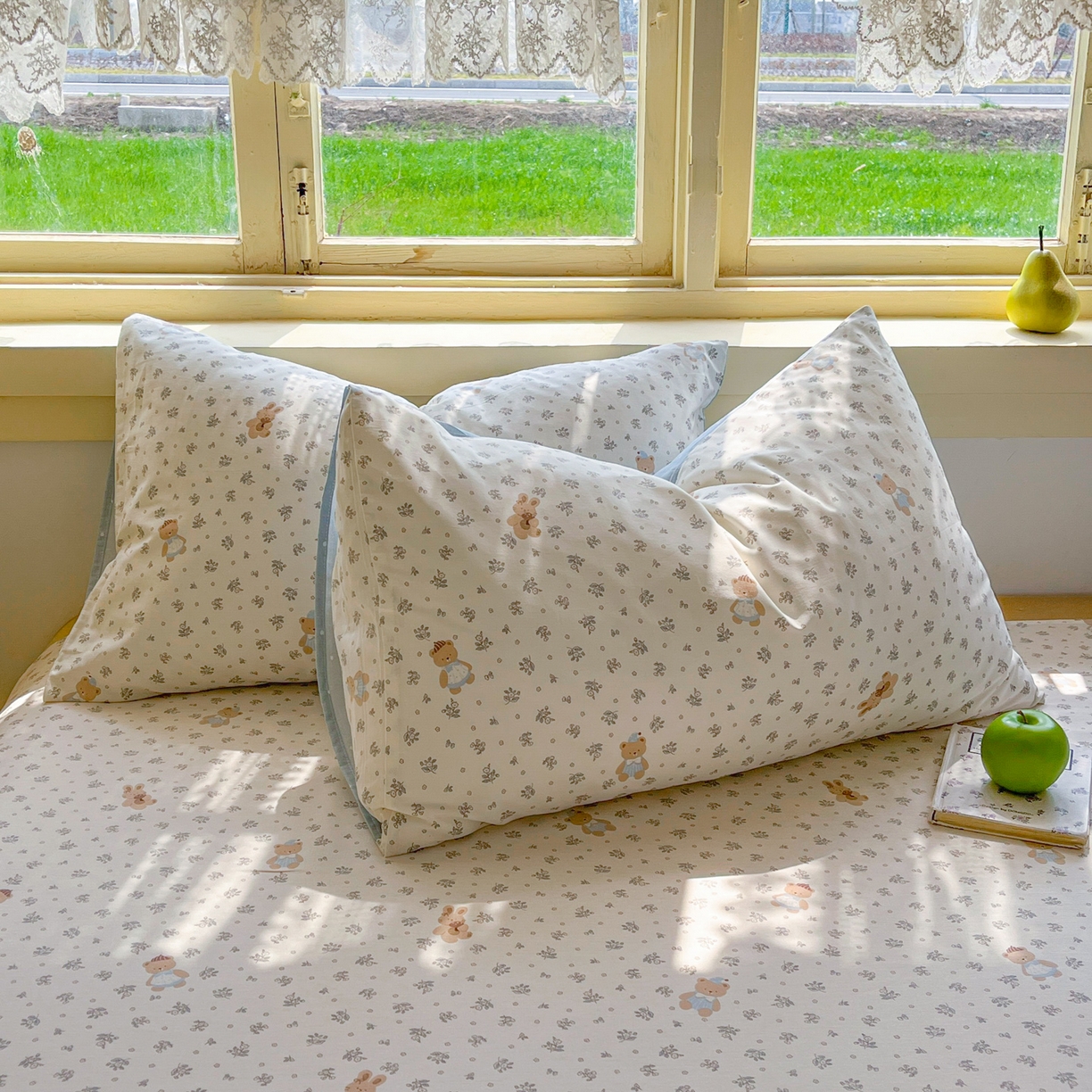 91家纺网 家纺一手货源 找家纺 简约家纺 2026新款全棉斜纹12868四件套系列 小奶兔