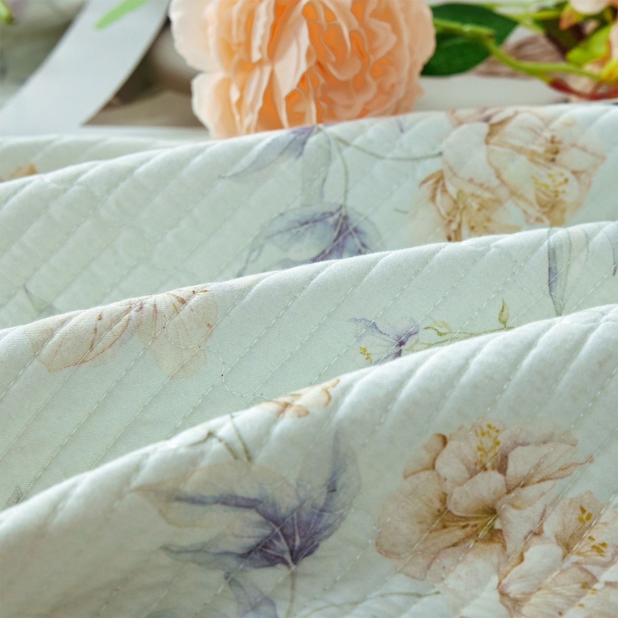 91家纺网 家纺一手货源 找家纺 （总）元元家居（元元被业） 2026新款全棉纯棉13372系列床盖单件床盖单品单床盖-印花款