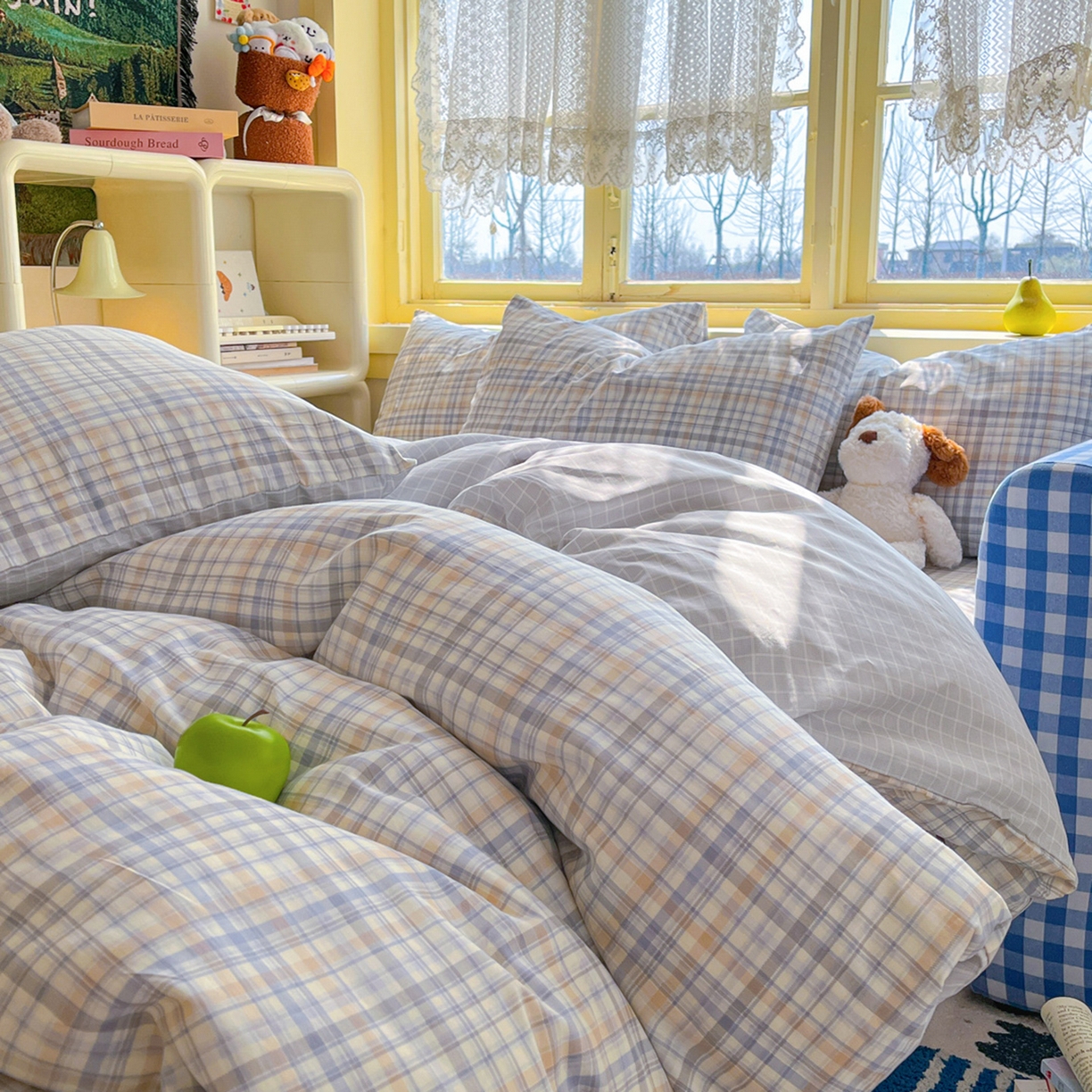 91家纺网 家纺一手货源 找家纺 简约家纺 2026新款全棉斜纹12868四件套系列 颜诺