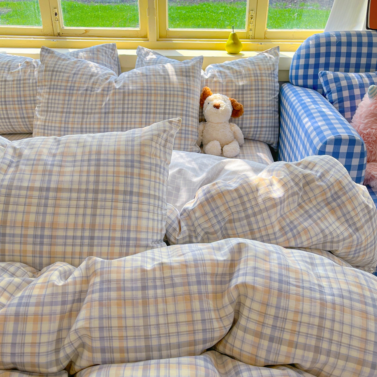 91家纺网 家纺一手货源 找家纺 简约家纺 2026新款全棉斜纹12868四件套系列 颜诺