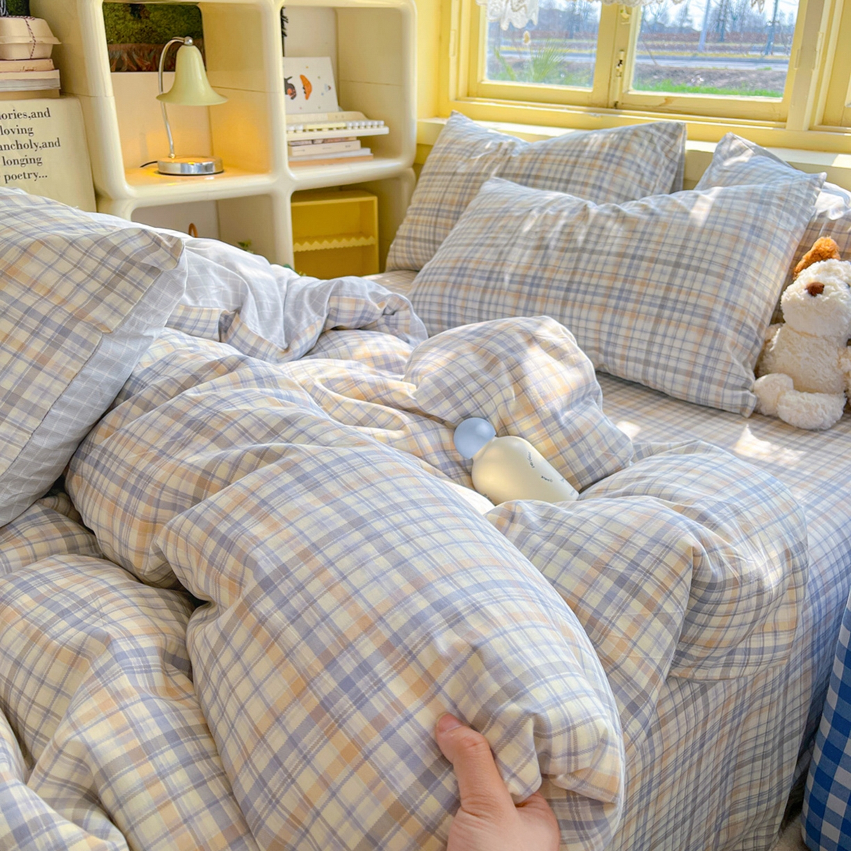 91家纺网 家纺一手货源 找家纺 简约家纺 2026新款全棉斜纹12868四件套系列 颜诺