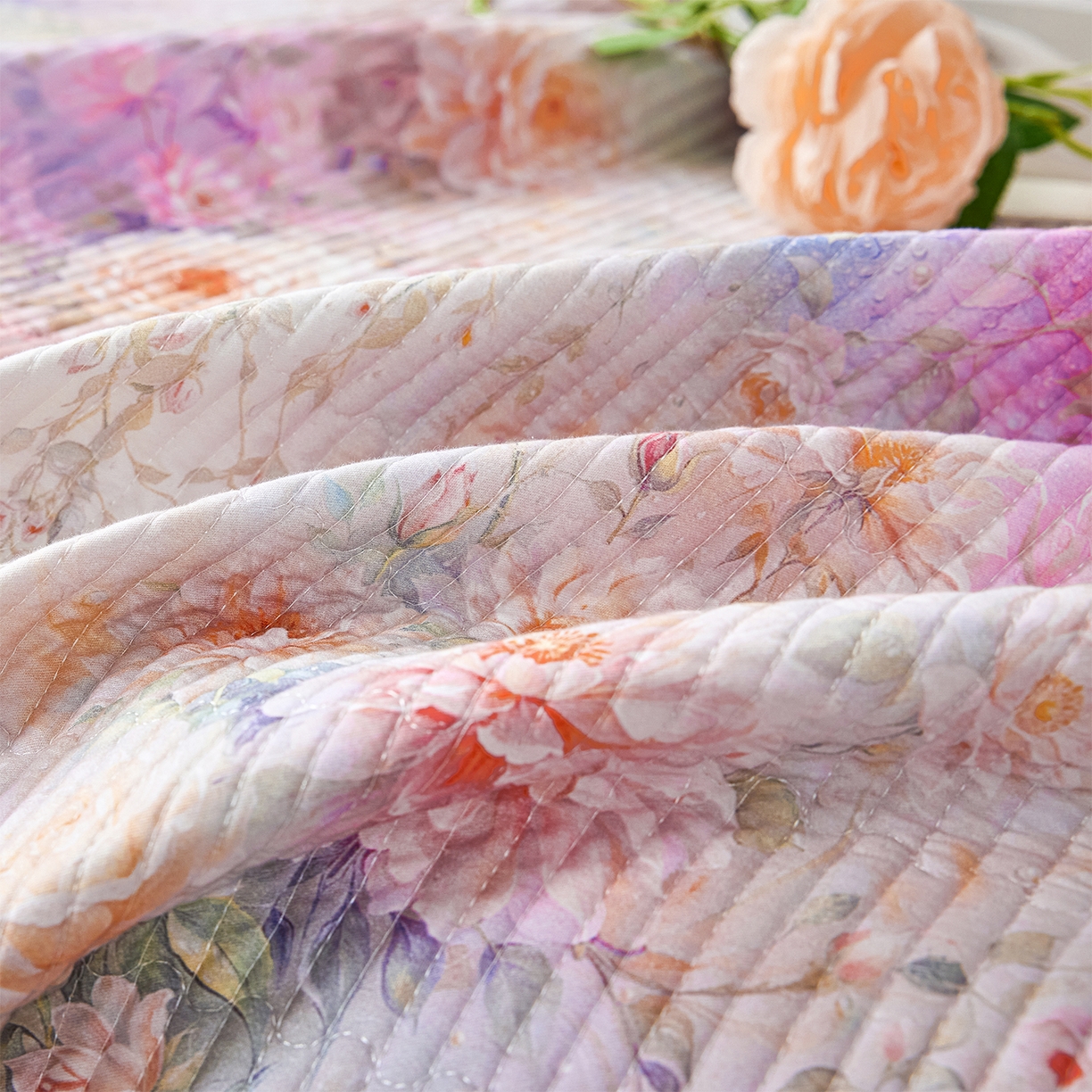 91家纺网 家纺一手货源 找家纺 元元家居（元元被业） 2026新款全棉纯棉13372系列夹棉枕套单件枕套单品单枕套-印花款 红颜