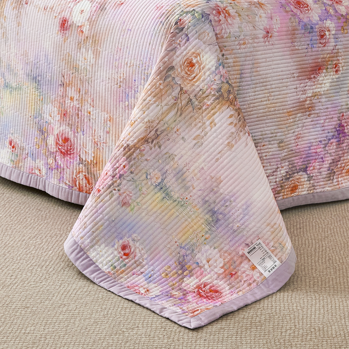 91家纺网 家纺一手货源 找家纺 元元家居（元元被业） 2026新款全棉纯棉13372系列夹棉枕套单件枕套单品单枕套-印花款 红颜