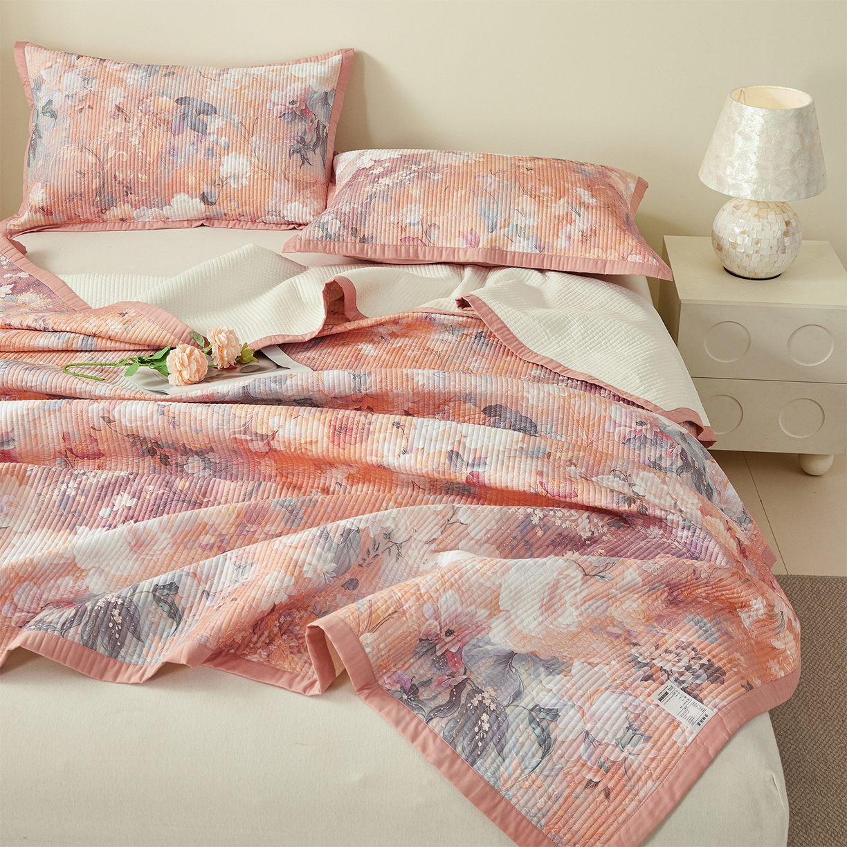 91家纺网 家纺一手货源 找家纺 元元家居（元元被业） 2026新款全棉纯棉13372系列夹棉枕套单件枕套单品单枕套-印花款 惊艳