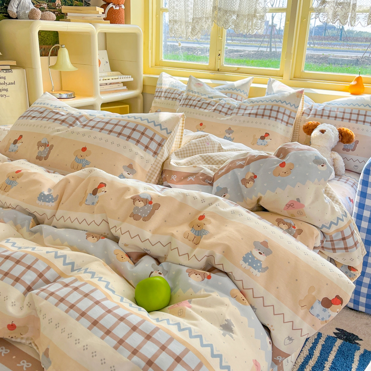 91家纺网 家纺一手货源 找家纺 （总）简约家纺 2026新款全棉斜纹12868四件套单床单系列