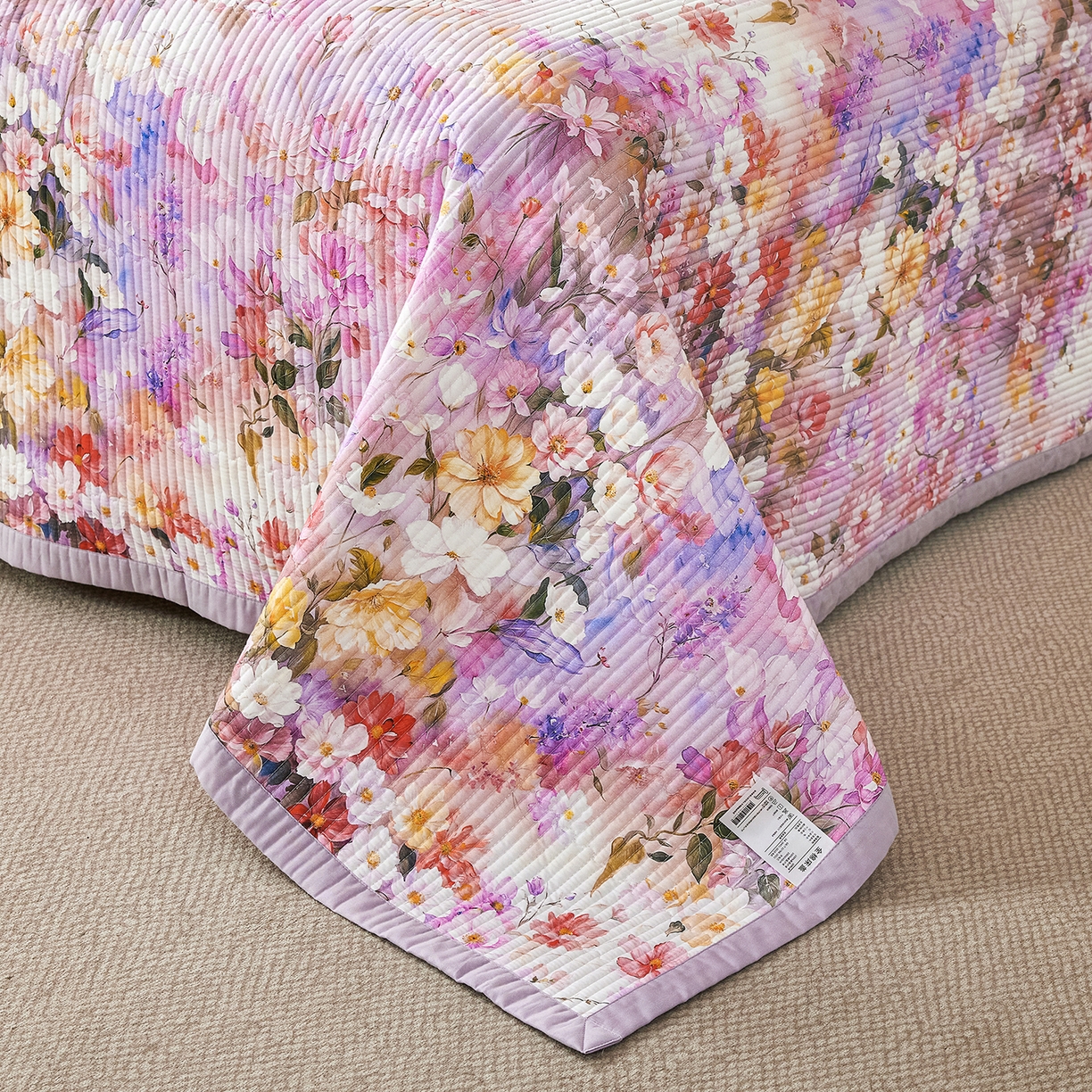 91家纺网 家纺一手货源 找家纺 元元家居（元元被业） 2026新款全棉纯棉13372系列夹棉枕套单件枕套单品单枕套-印花款 闪亮