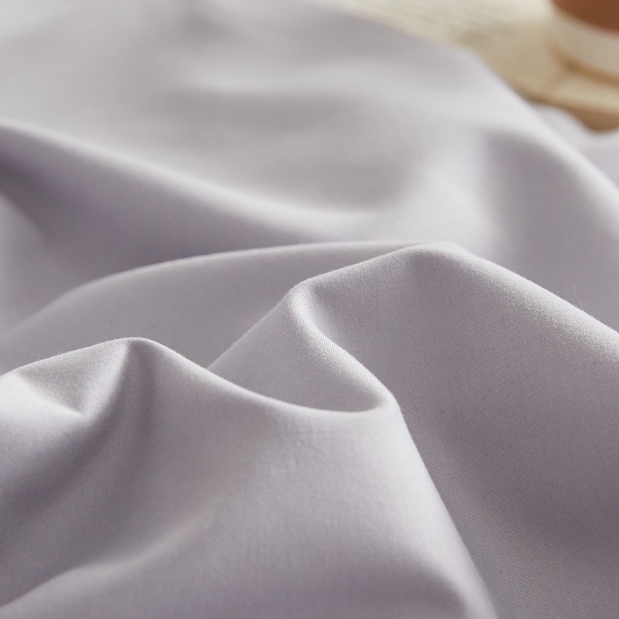 91家纺网 家纺一手货源 找家纺 帕芬鸟家纺 2026新款100%棉花夏被纯色系列 月光灰