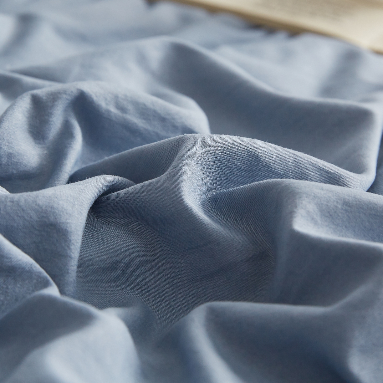 91家纺网 家纺一手货源 找家纺 帕芬鸟家纺 2026新款100%棉花夏被纯色系列 宾利蓝