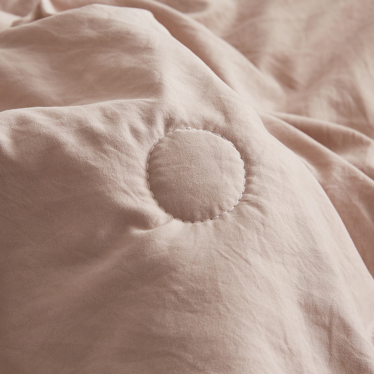 91家纺网 家纺一手货源 找家纺 帕芬鸟家纺 2026新款100%棉花夏被纯色系列 奶油咖