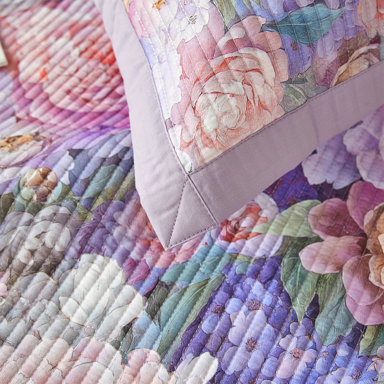 91家纺网 家纺一手货源 找家纺 元元家居（元元被业） 2026新款全棉纯棉13372系列夹棉枕套单件枕套单品单枕套-印花款 思思