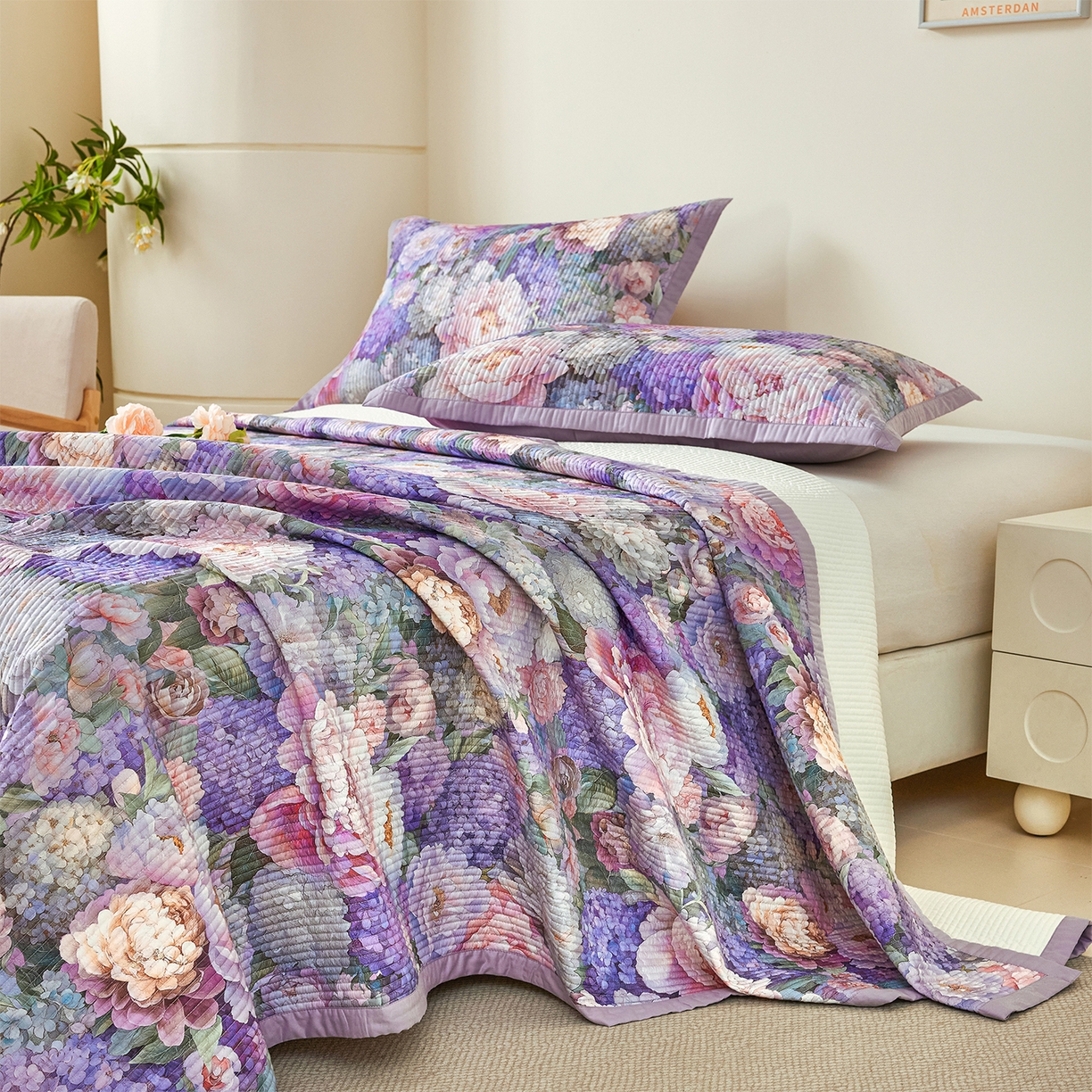 91家纺网 家纺一手货源 找家纺 元元家居（元元被业） 2026新款全棉纯棉13372系列夹棉枕套单件枕套单品单枕套-印花款 思思