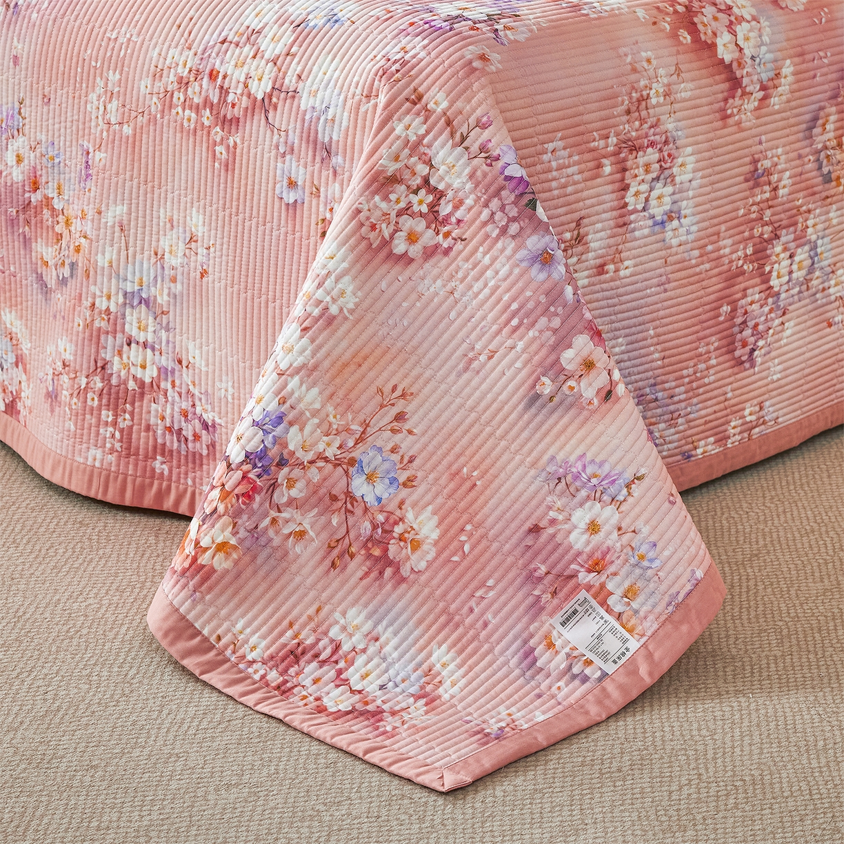 91家纺网 家纺一手货源 找家纺 元元家居（元元被业） 2026新款全棉纯棉13372系列夹棉枕套单件枕套单品单枕套-印花款 月棠