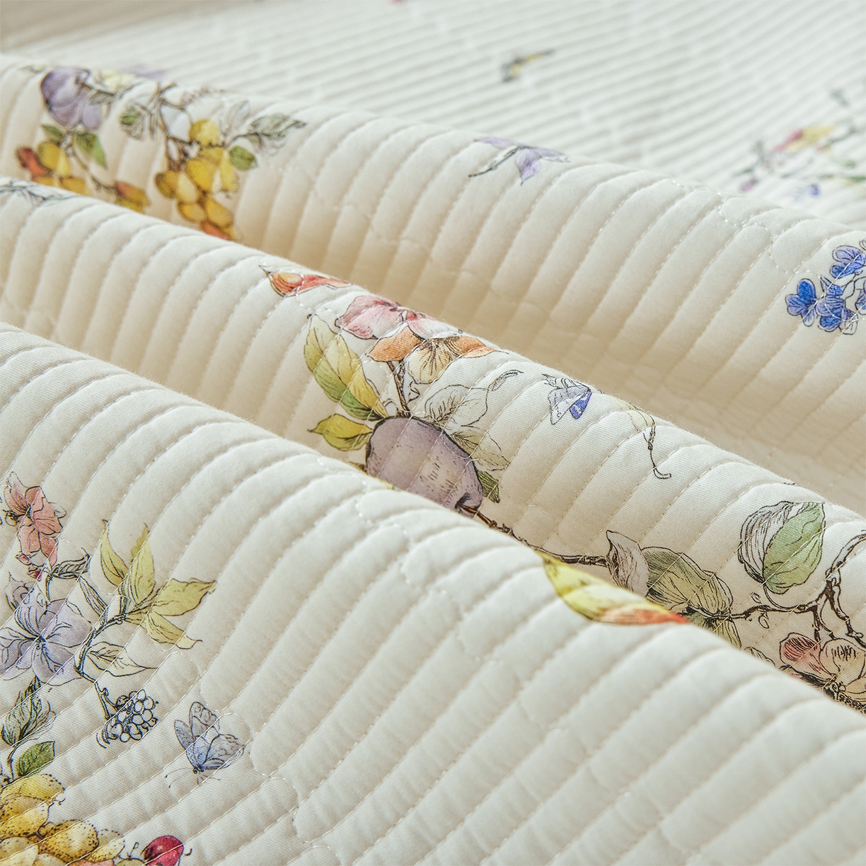 91家纺网 家纺一手货源 找家纺 元元家居（元元被业） 2026新款全棉纯棉13372系列夹棉枕套单件枕套单品单枕套-印花款 知夏