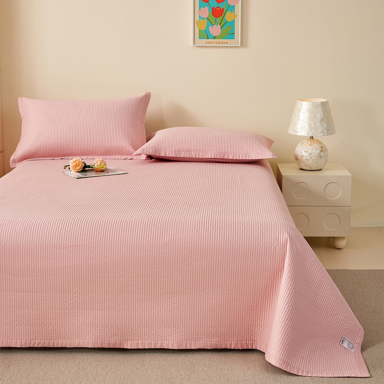 91家纺网 家纺一手货源 找家纺 （总）元元家居（元元被业） 2026新款全棉纯棉13372系列夹棉枕套单件枕套单品单枕套-纯色款