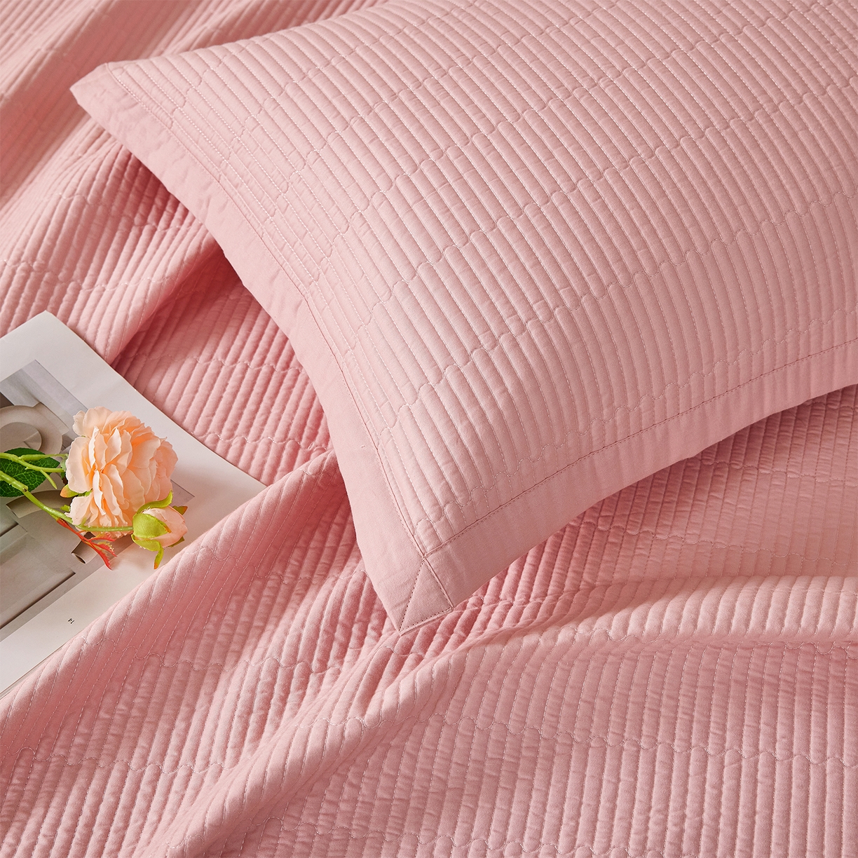 91家纺网 家纺一手货源 找家纺 （总）元元家居（元元被业） 2026新款全棉纯棉13372系列夹棉枕套单件枕套单品单枕套-纯色款