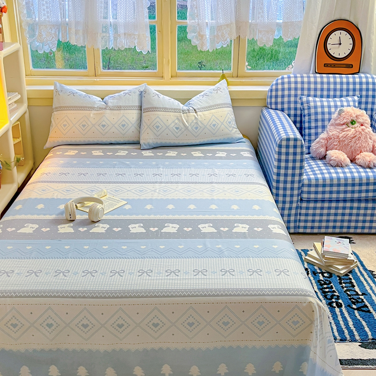 91家纺网 家纺一手货源 找家纺 （总）简约家纺 2026新款全棉斜纹12868四件套单床单系列