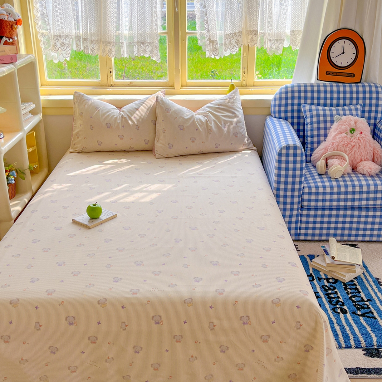 91家纺网 家纺一手货源 找家纺 （总）简约家纺 2026新款全棉斜纹12868四件套单床单系列