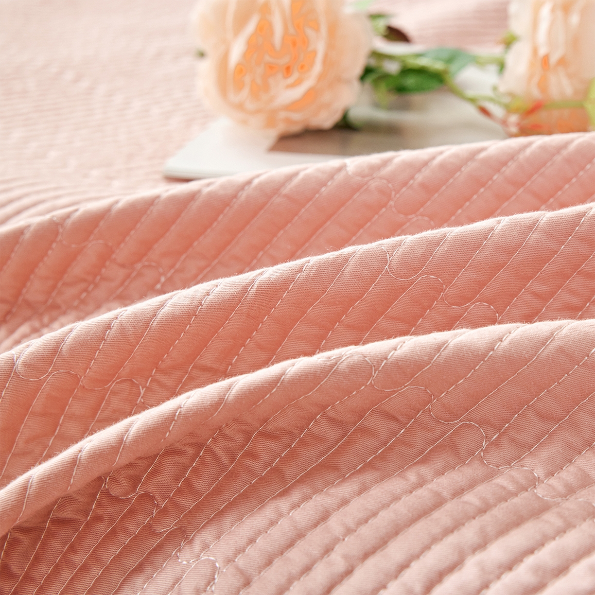 91家纺网 家纺一手货源 找家纺 元元家居（元元被业） 2026新款全棉纯棉13372系列夹棉枕套单件枕套单品单枕套-纯色款 炫彩粉