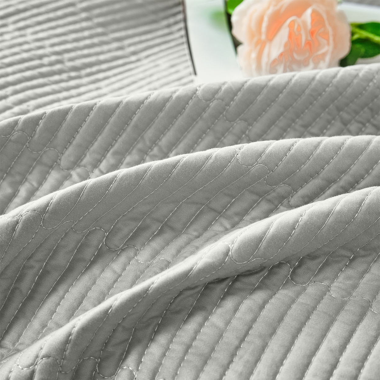 91家纺网 家纺一手货源 找家纺 元元家居（元元被业） 2026新款全棉纯棉13372系列夹棉枕套单件枕套单品单枕套-纯色款 雅灰