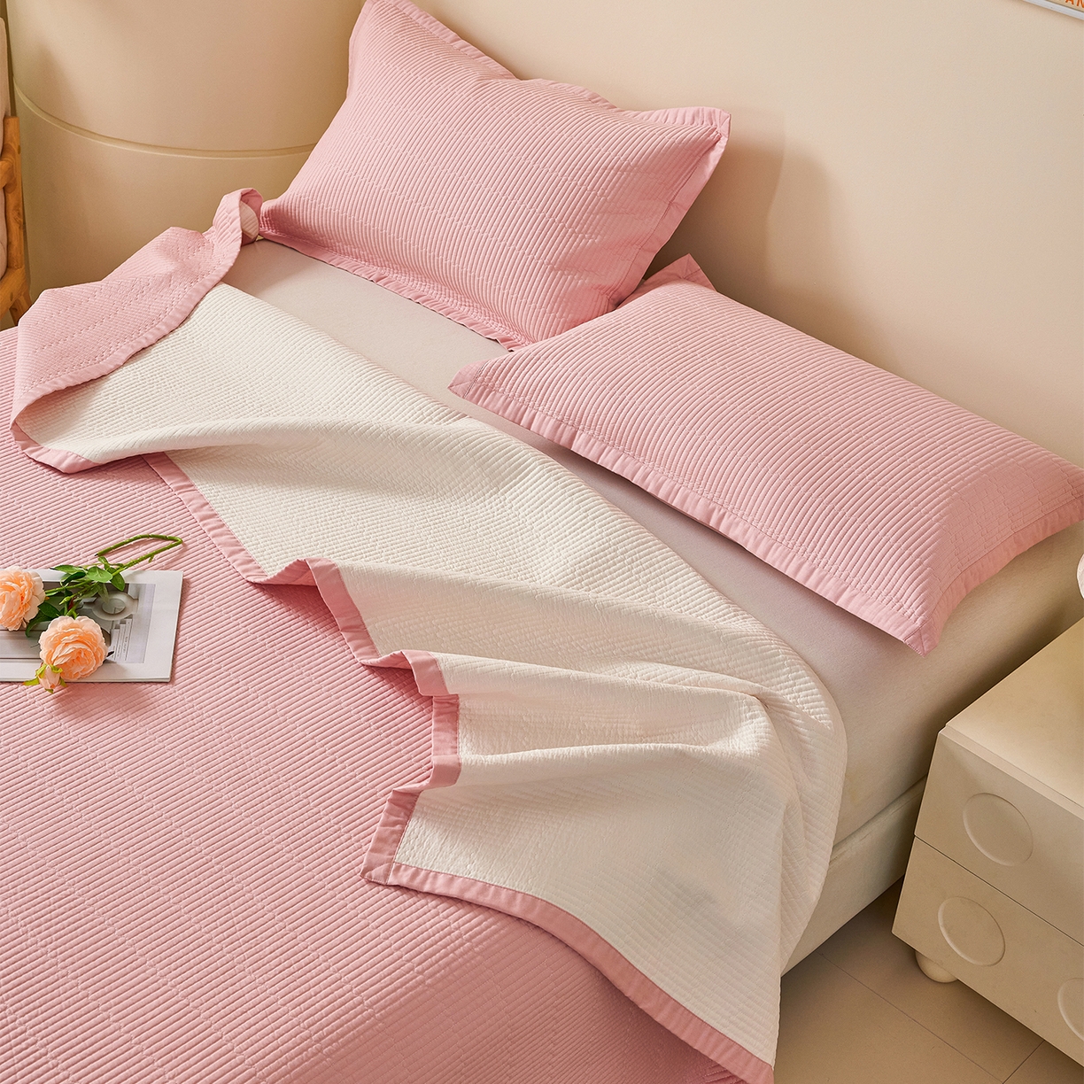 91家纺网 家纺一手货源 找家纺 （总）元元家居（元元被业） 2026新款全棉纯棉13372系列床盖单件床盖单品单床盖-纯色款