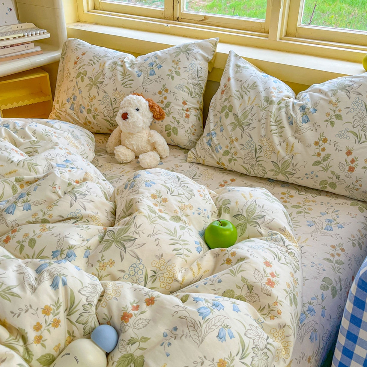 91家纺网 家纺一手货源 找家纺 简约家纺 2026新款全棉斜纹12868四件套单床单系列 晚风私语