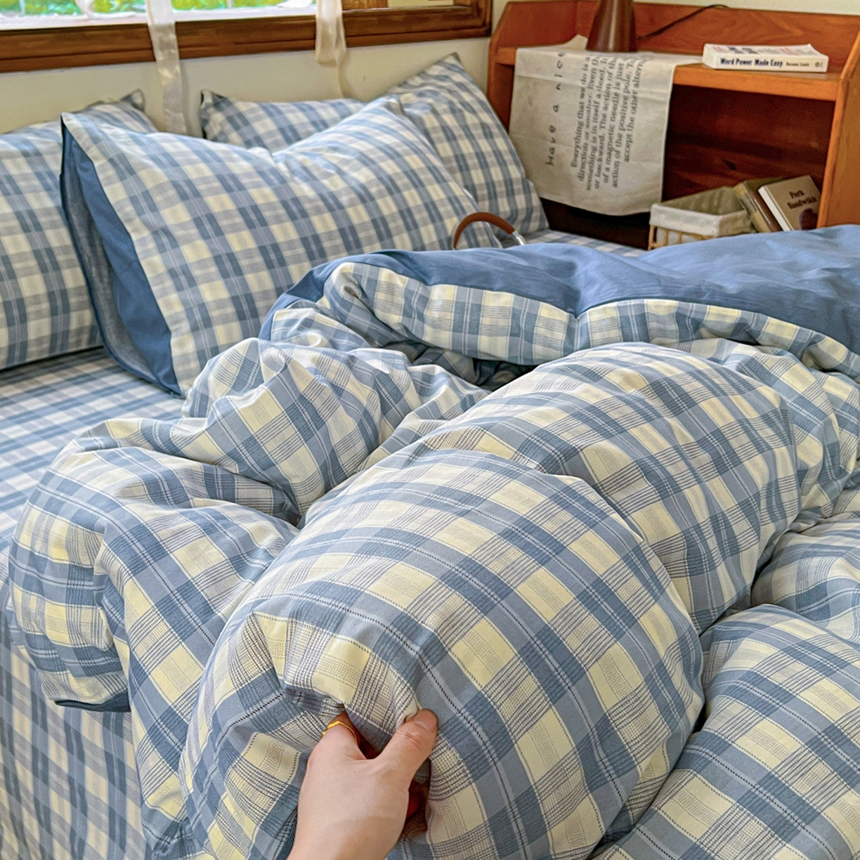 91家纺网 家纺一手货源 找家纺 （总）简约家纺 2026新款全棉斜纹12868单被套系列