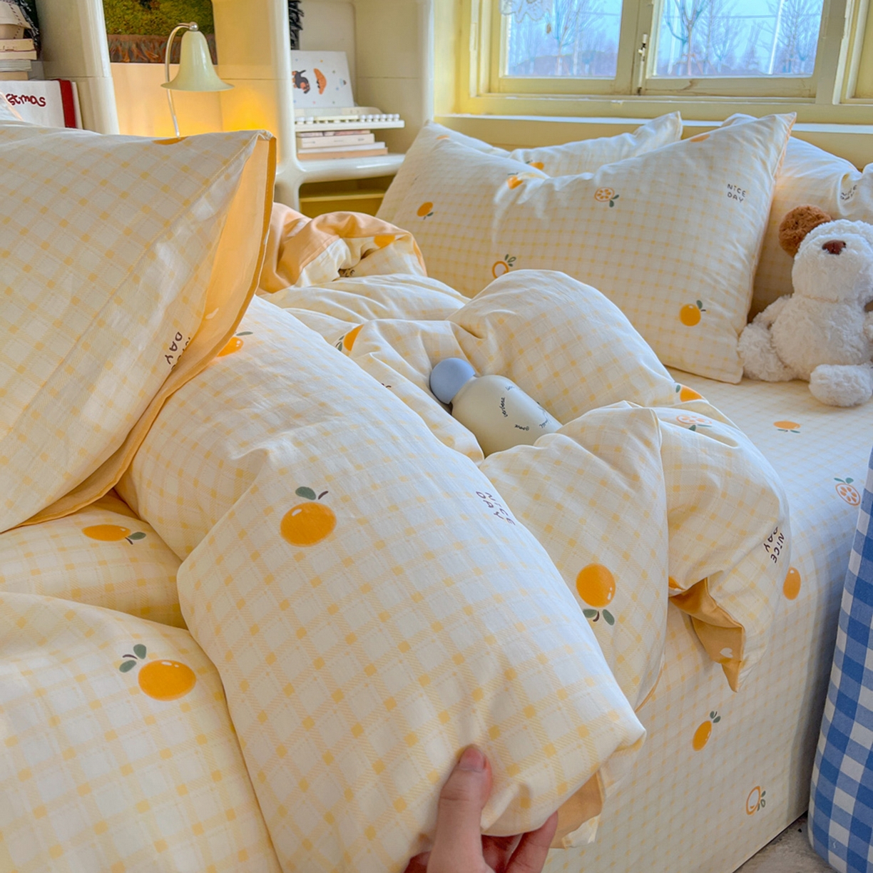 91家纺网 家纺一手货源 找家纺 （总）简约家纺 2026新款全棉斜纹12868单被套系列