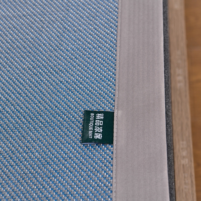 91家纺网 家纺一手货源 找家纺 娜朵家纺 2026新款荷塘月色冰藤双面席-床席款 荷塘月色-冰藤海蓝