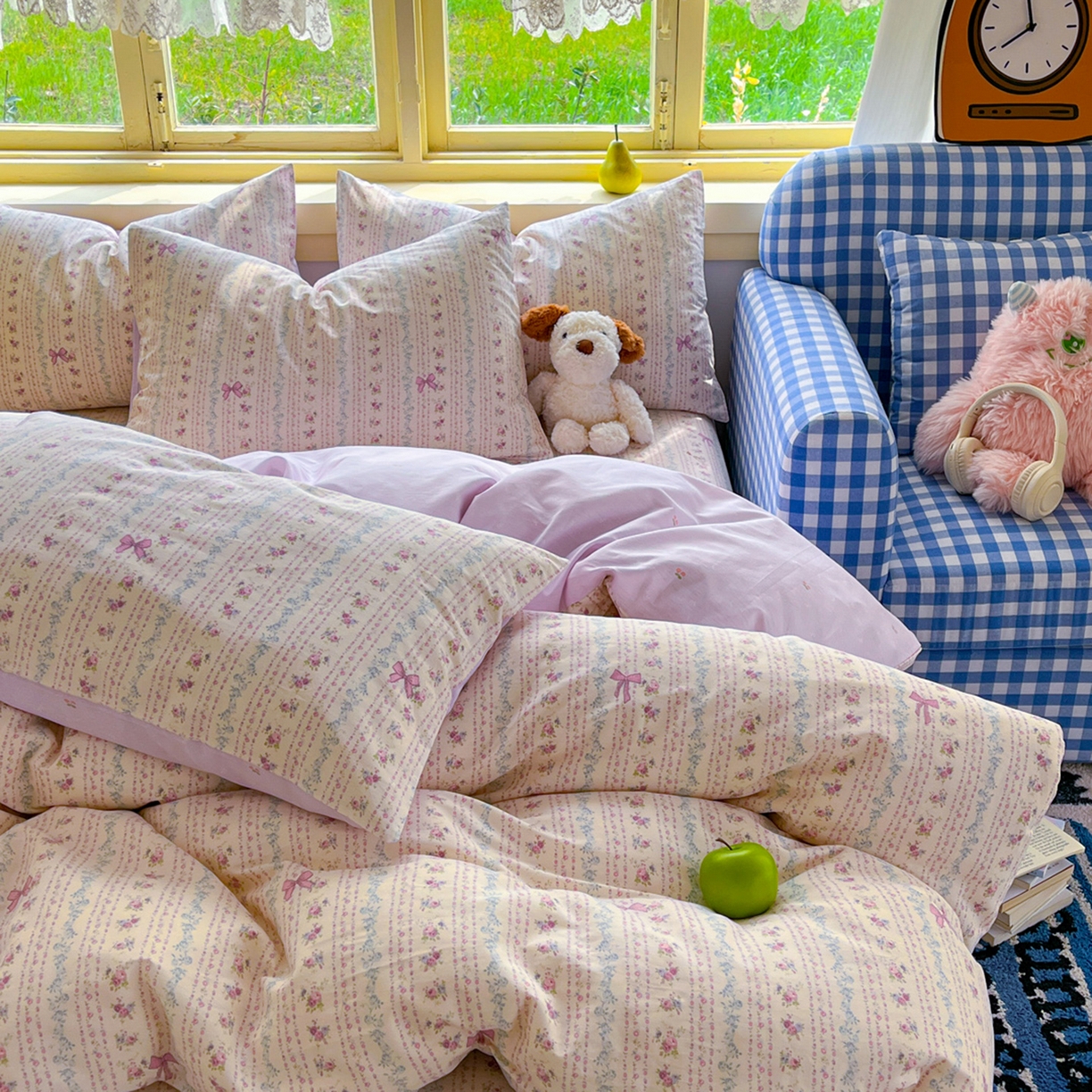 91家纺网 家纺一手货源 找家纺 简约家纺 2026新款全棉斜纹12868四件套单床单系列 雅柔