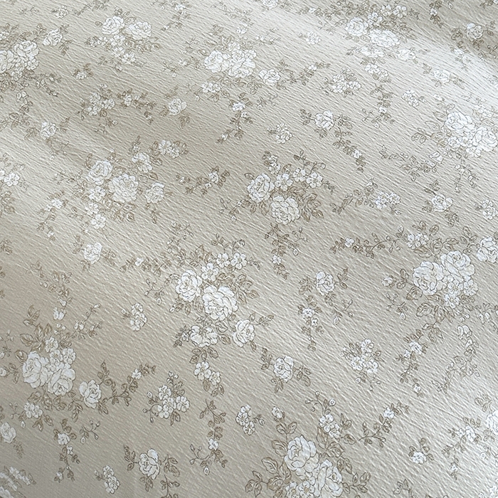 91家纺网 家纺一手货源 找家纺 爱洛家纺 2026新款印花皱皱纱四件套 暖棕枝雪