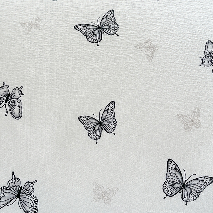 91家纺网 家纺一手货源 找家纺 爱洛家纺 2026新款印花皱皱纱四件套 雾灰蝶语