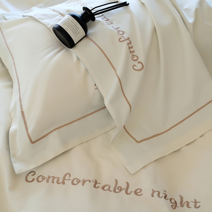 91家纺网 家纺一手货源 找家纺 （总）女子家纺 2026新款A类全棉长绒棉双拼四件套刺绣轻奢床上用品-原素