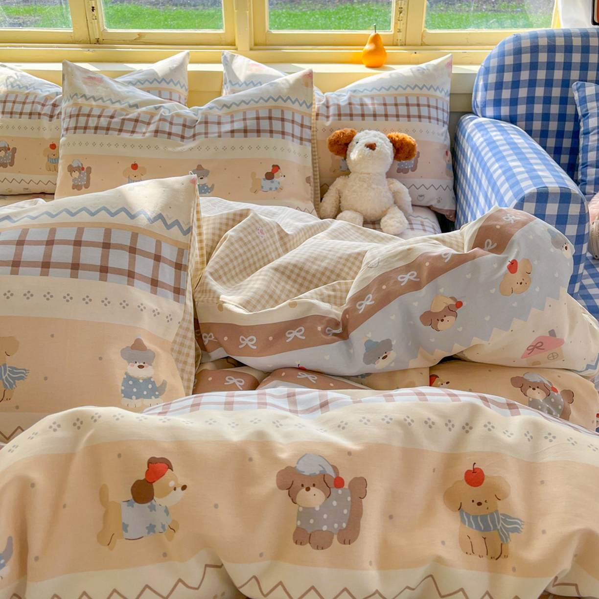 91家纺网 家纺一手货源 找家纺 （总）简约家纺 2026新款全棉斜纹12868床笠系列