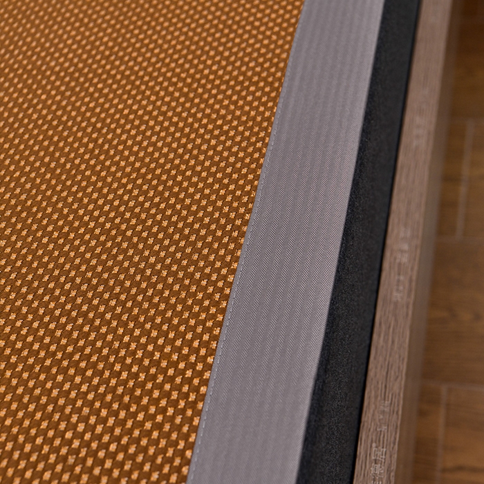 91家纺网 家纺一手货源 找家纺 娜朵家纺 2026新款荷塘月色冰藤双面席-床席款 荷塘月色提花咖