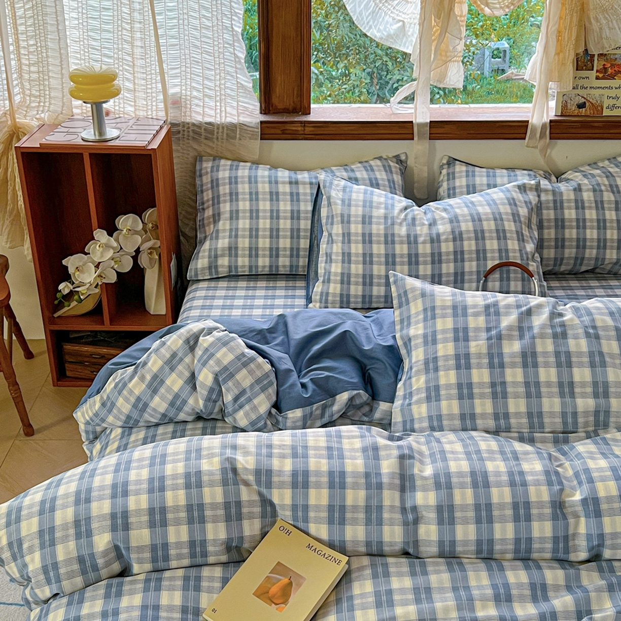 91家纺网 家纺一手货源 找家纺 简约家纺 2026新款全棉斜纹12868单被套系列 格雅