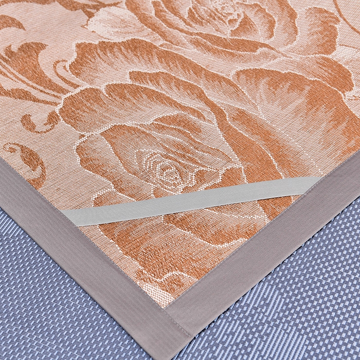 91家纺网 家纺一手货源 找家纺 娜朵家纺 2026新款荷塘月色冰藤双面席-床席款 荷塘月色提花蓝