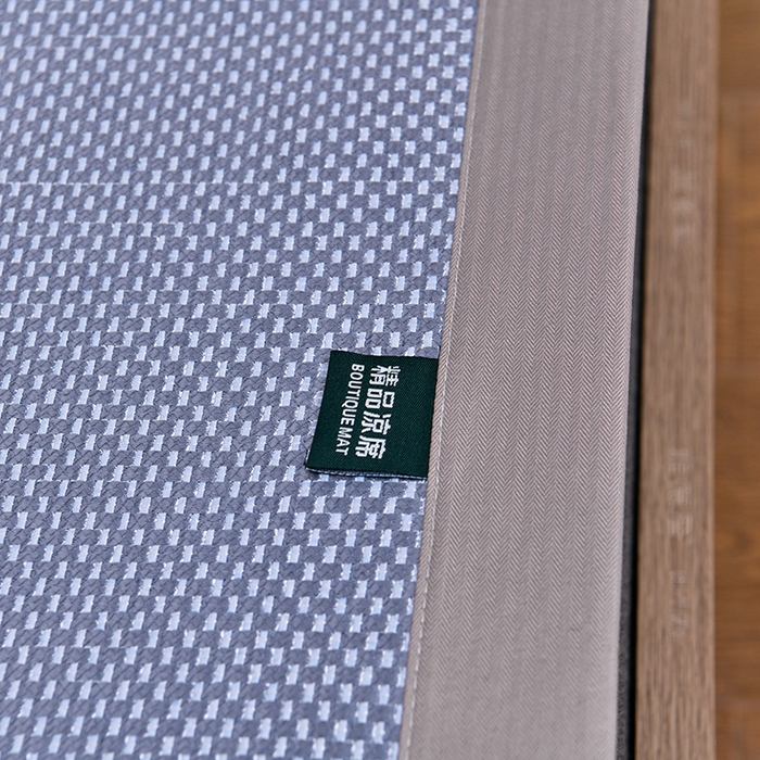 91家纺网 家纺一手货源 找家纺 娜朵家纺 2026新款荷塘月色冰藤双面席-床席款 荷塘月色提花蓝